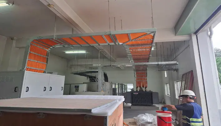 Lắp đặt thang máng cáp điện trong nhà máy